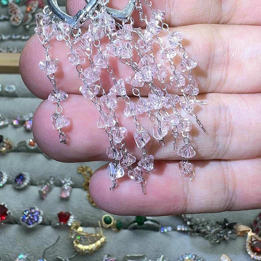 托帕石戒指银S925镶嵌