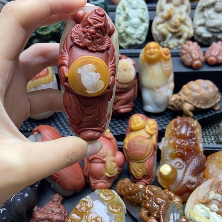 华***少石英质玉摆件/挂件/手把件未镶嵌