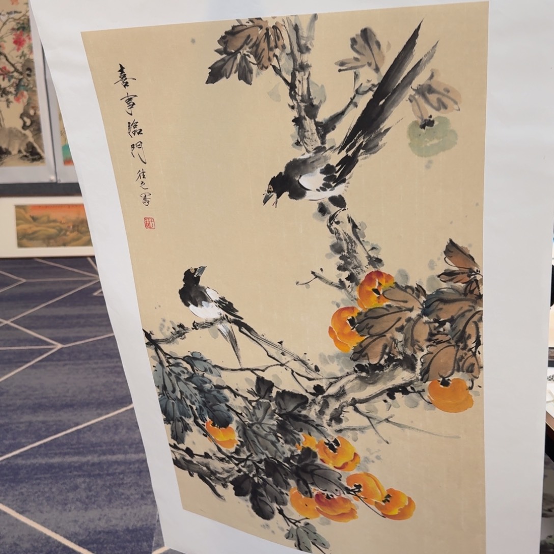 国画国画作品山水花鸟纯手绘