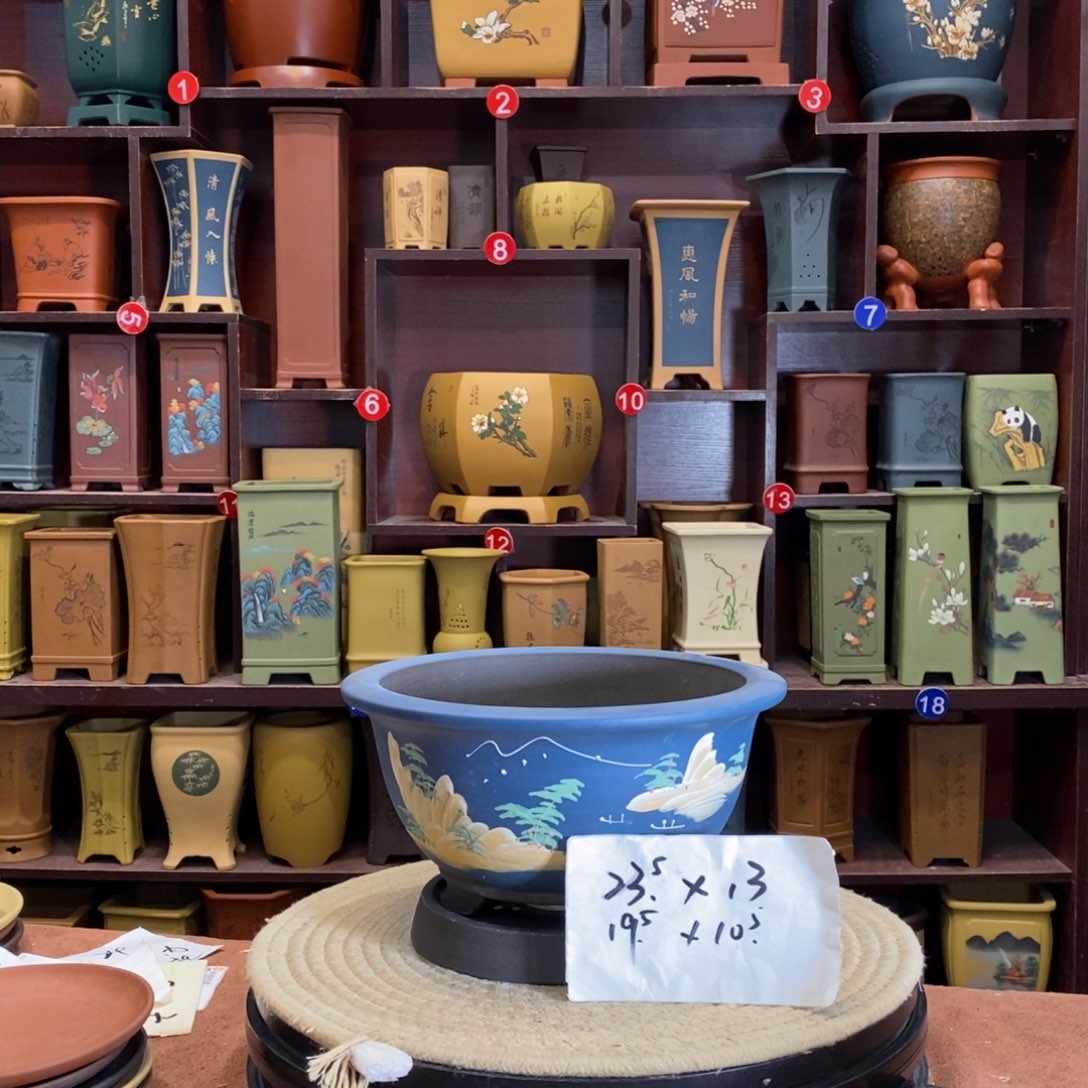 紫砂花盆紫砂花盆