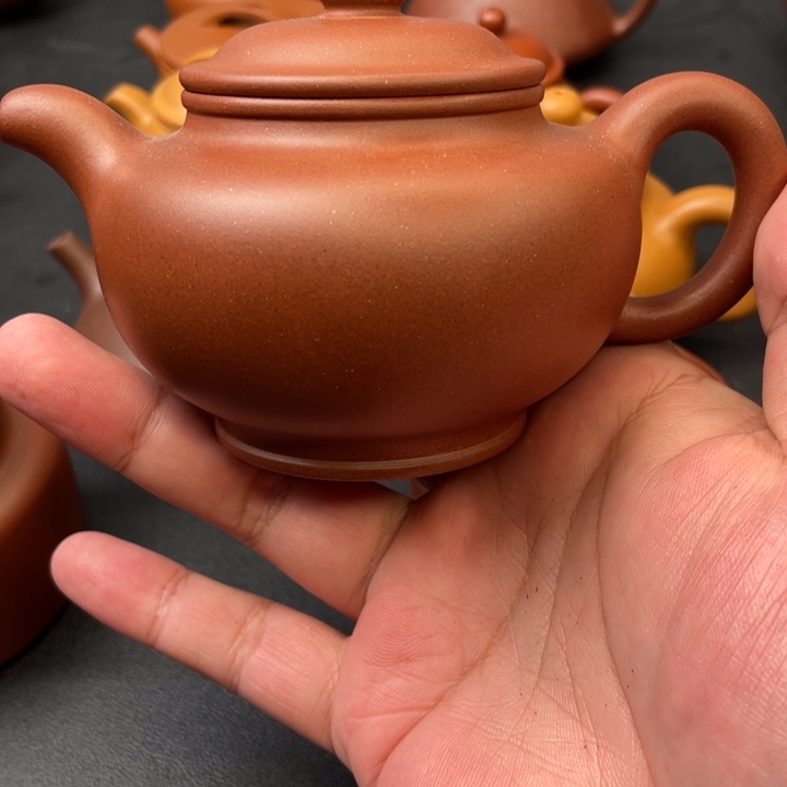 皆***客茶壶紫砂全手工掇只，德中