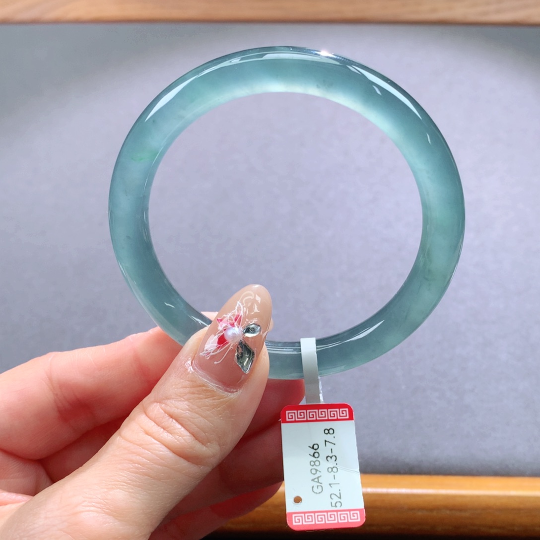 翡翠手镯未镶嵌子***^天然翡翠手镯叮当镯