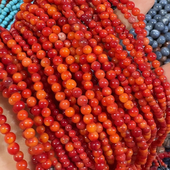 玛瑙/玉髓合金珠宝半成品2条三姑娘圆豆豆随机