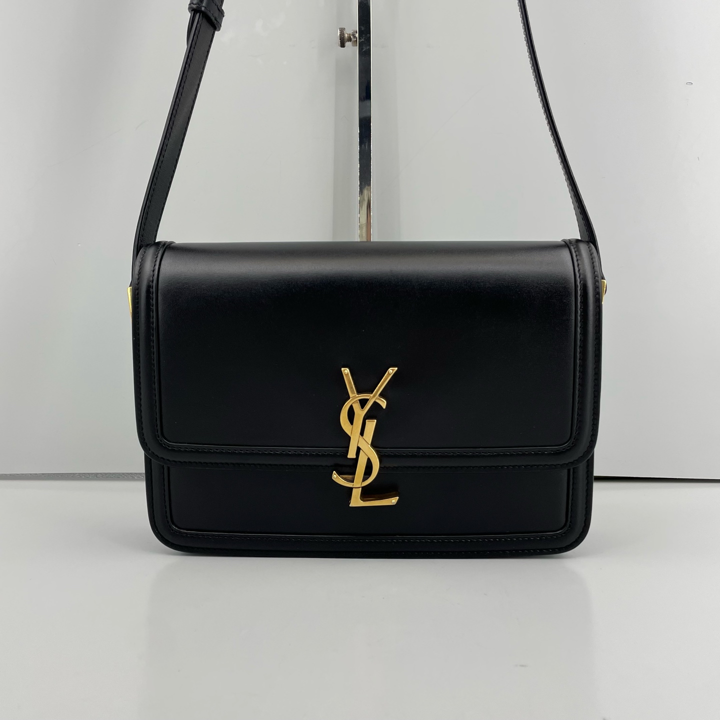 95新 YSL/圣罗兰 优选/Solferino黑金中号豆腐包22年/23×16×6