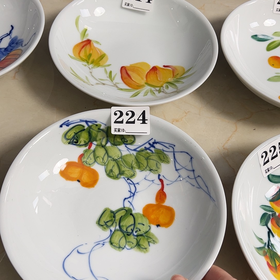 瓷片景德镇陶瓷手工手绘制作