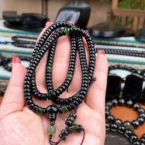 和田玉手链未镶嵌剑**韵