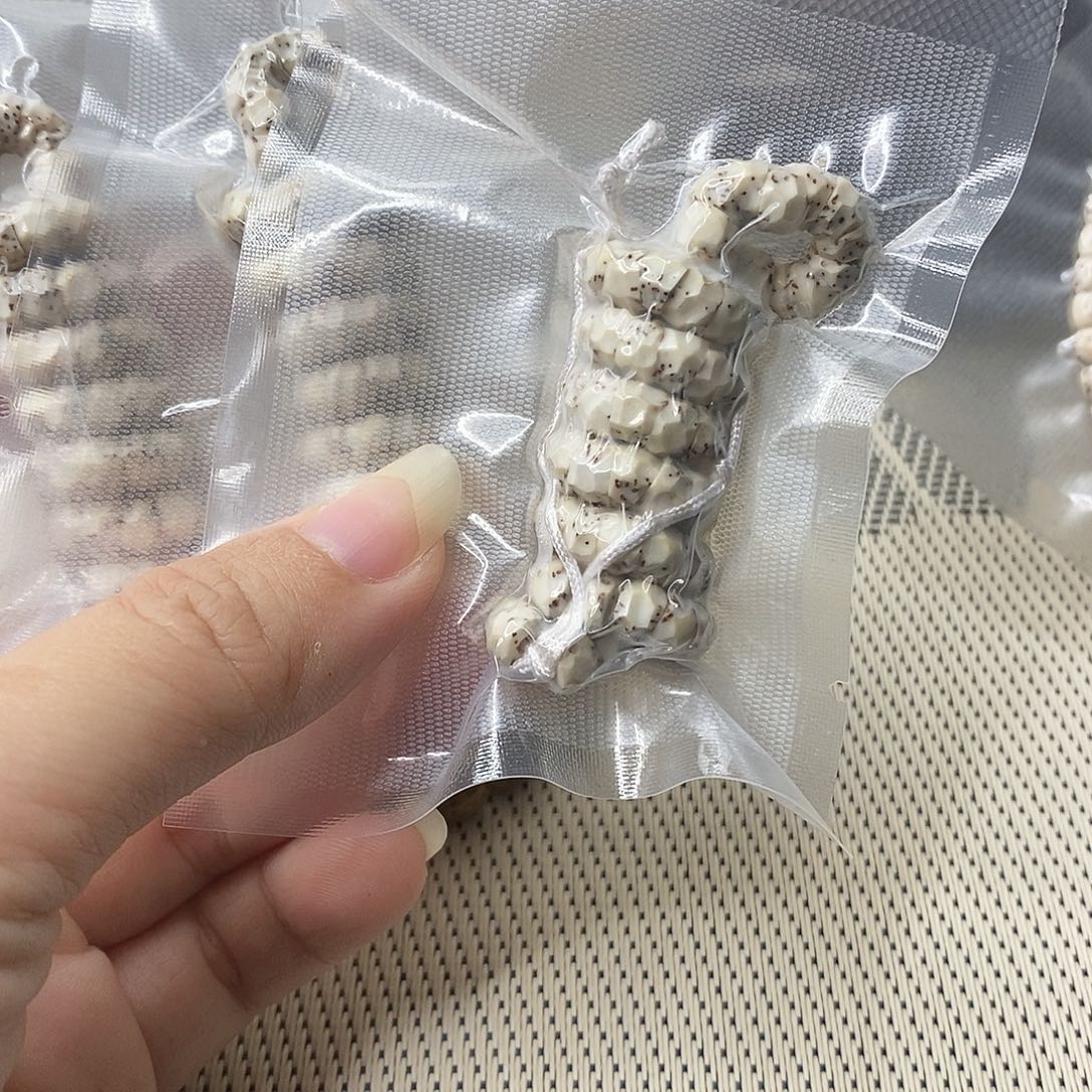 星月菩提吊坠石玉骨瓷白大肠6