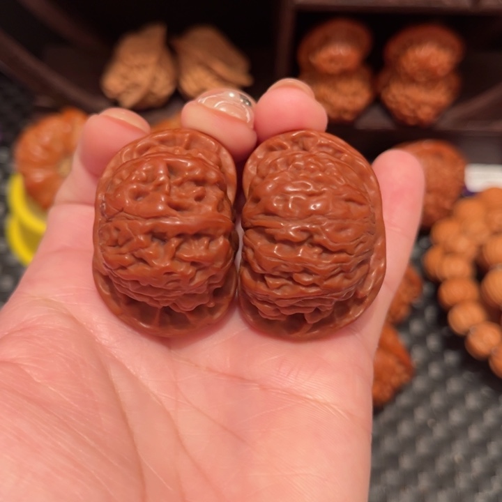 文玩核桃把件满江红