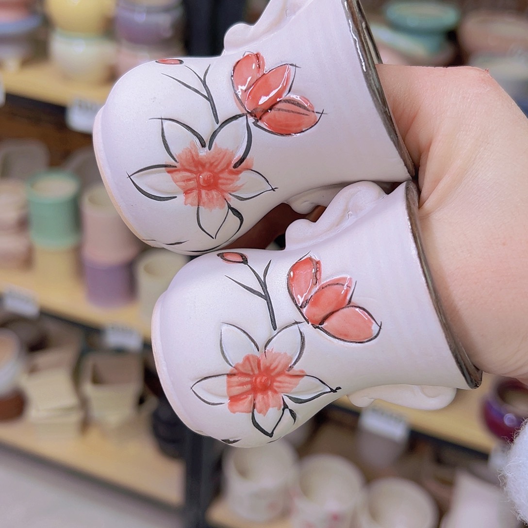 红陶陶瓷花盆当场满12包邮