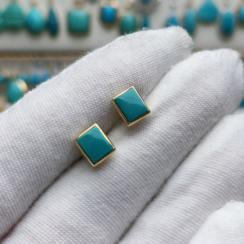 【闪购商品】绿松石配饰18K金镶嵌