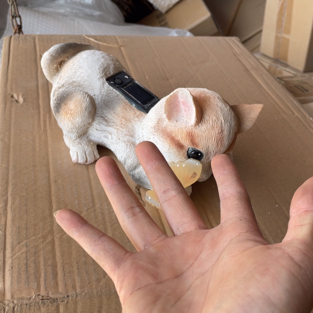 【闪购商品】树脂蝴蝶花猫摆件