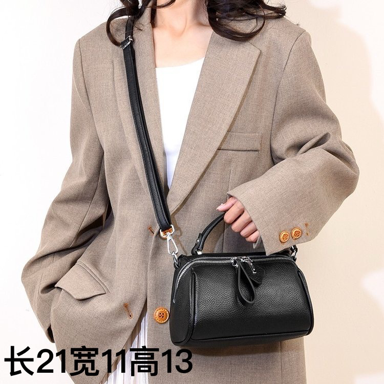 【头层牛皮】真皮女包单肩斜挎包604