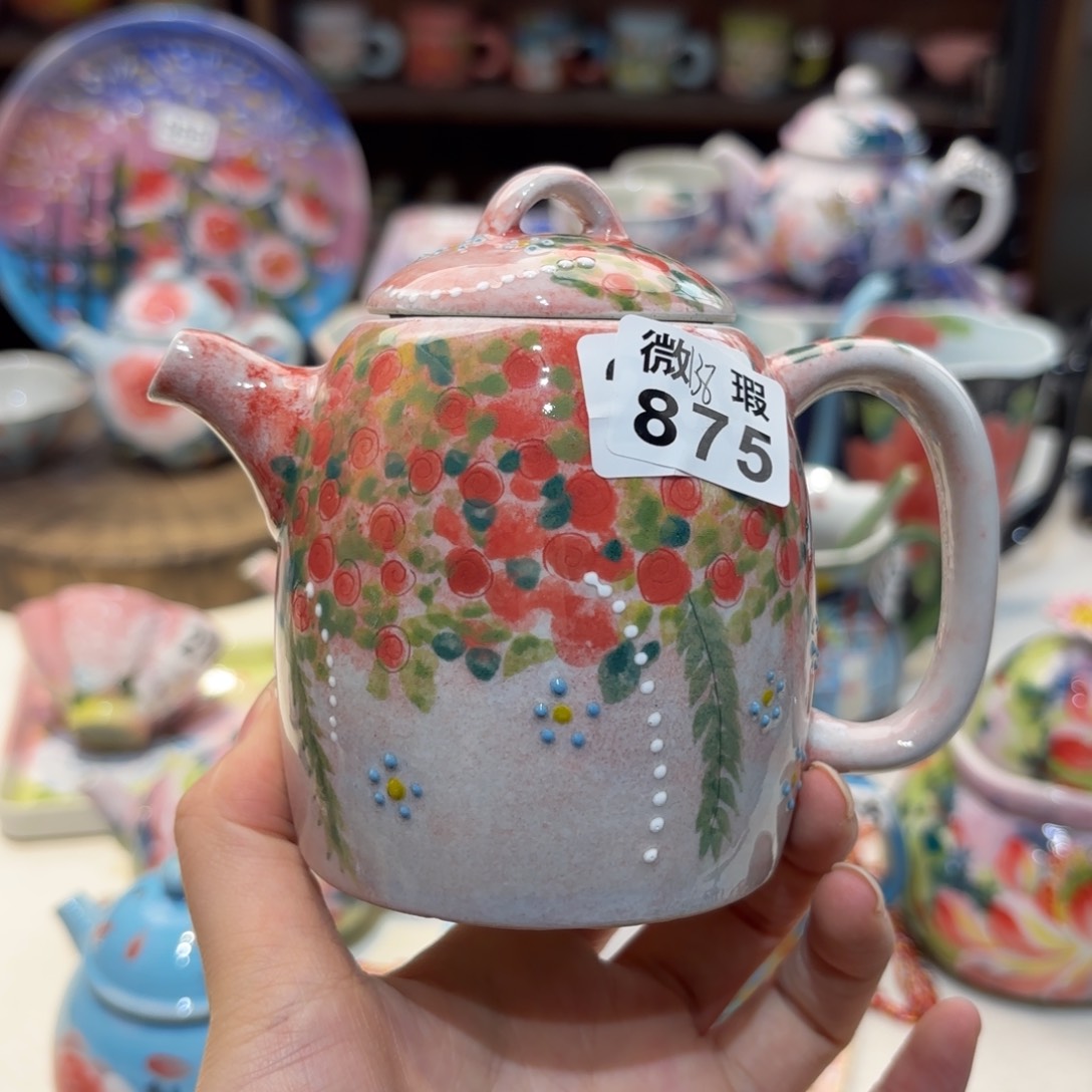 景德镇手绘高温釉下彩陶瓷茶具