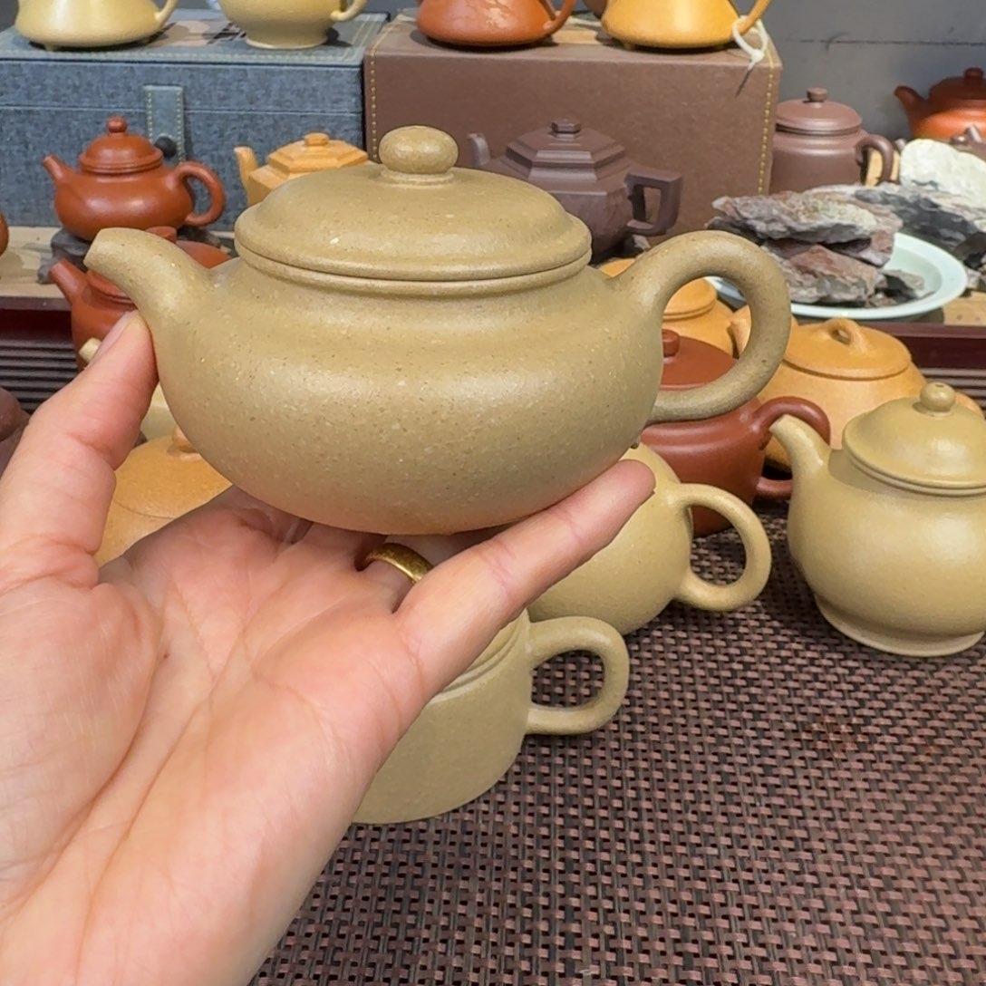 本山绿泥茶壶梨皮预售半手器型备注