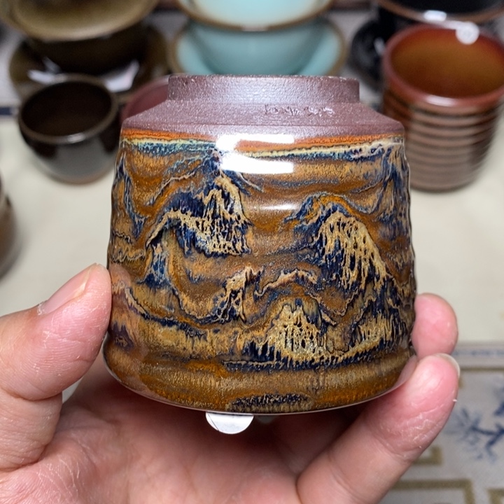 茶盏盏心茶器放漏了