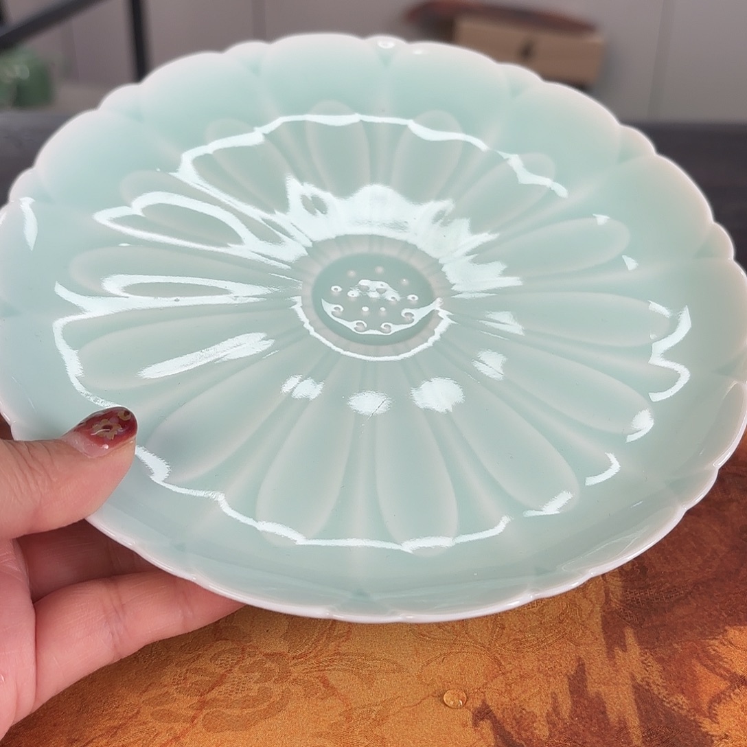 龙泉云间青瓷小米茶器