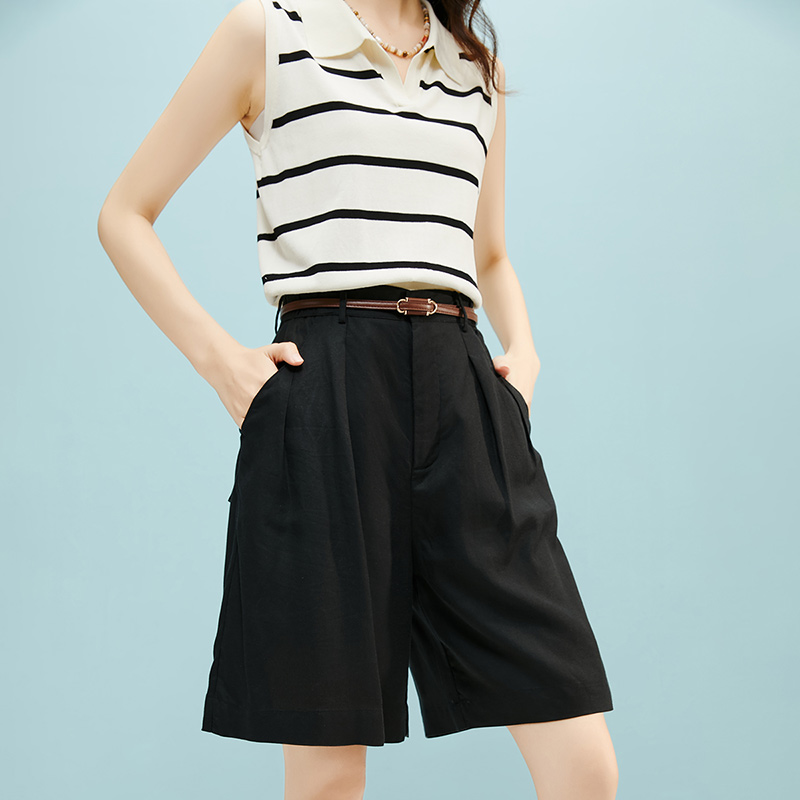 【新品】百搭神裤2025夏裤子短裤女【不含腰带】25031848