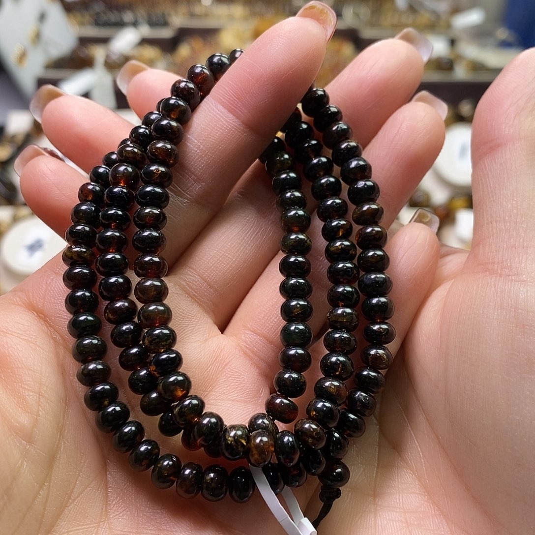 琥珀未镶嵌裸石翳珀6漏