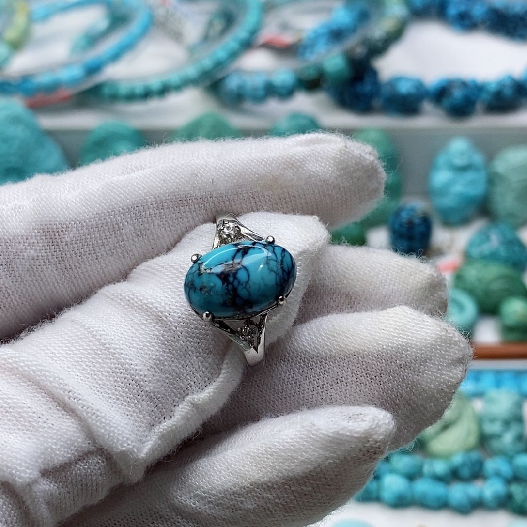 绿松石珠宝奇石未镶嵌