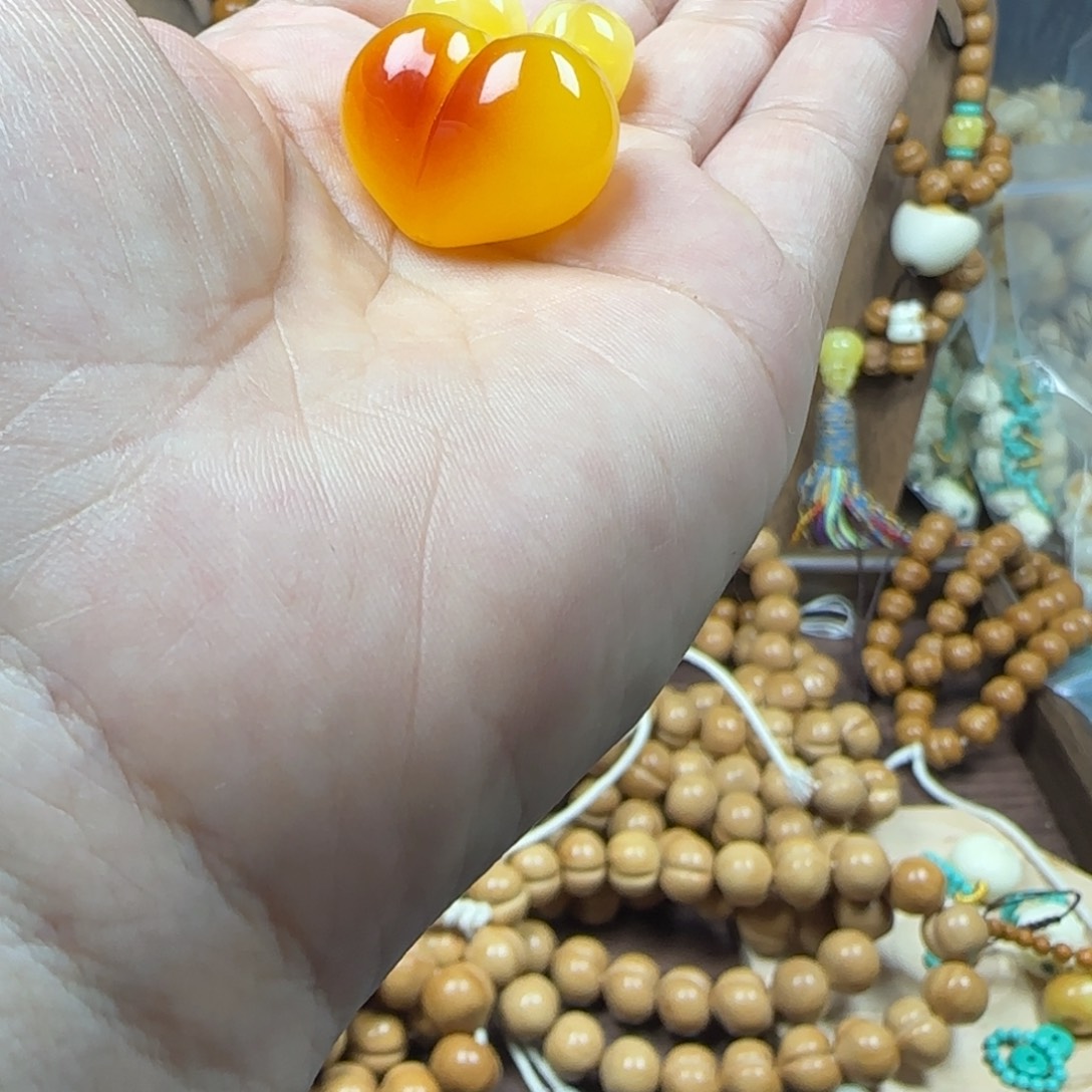 晕***晕猴头核桃吊坠原皮原色