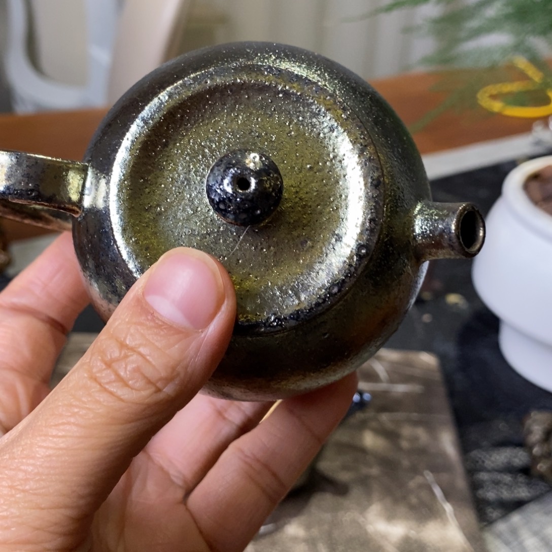 明***9杯建水紫陶柴烧茶器