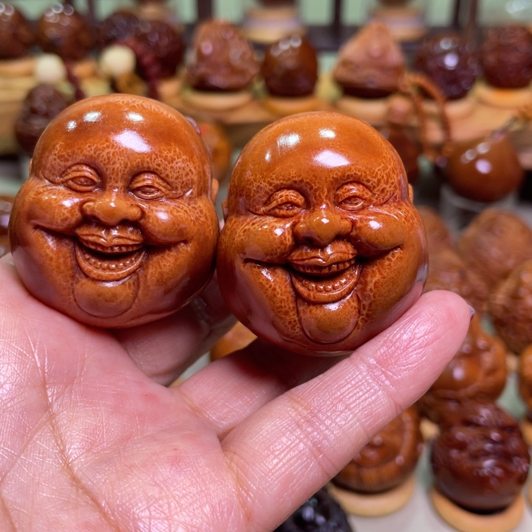 核桃手串/手链抖**遇笑佛一对