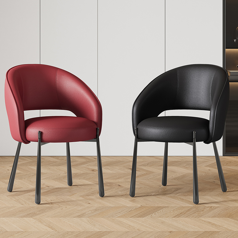 意式极简新款餐椅现代简约高级感轻奢北欧家用设计师酒店靠背椅子