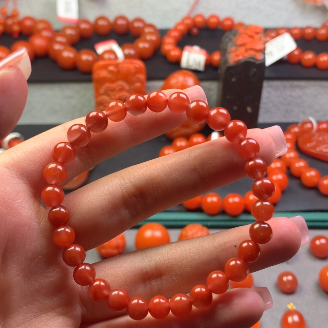 南红玛瑙未镶嵌手串