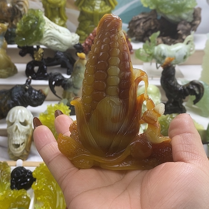 凡***哥蛇纹石玉未镶嵌手把件