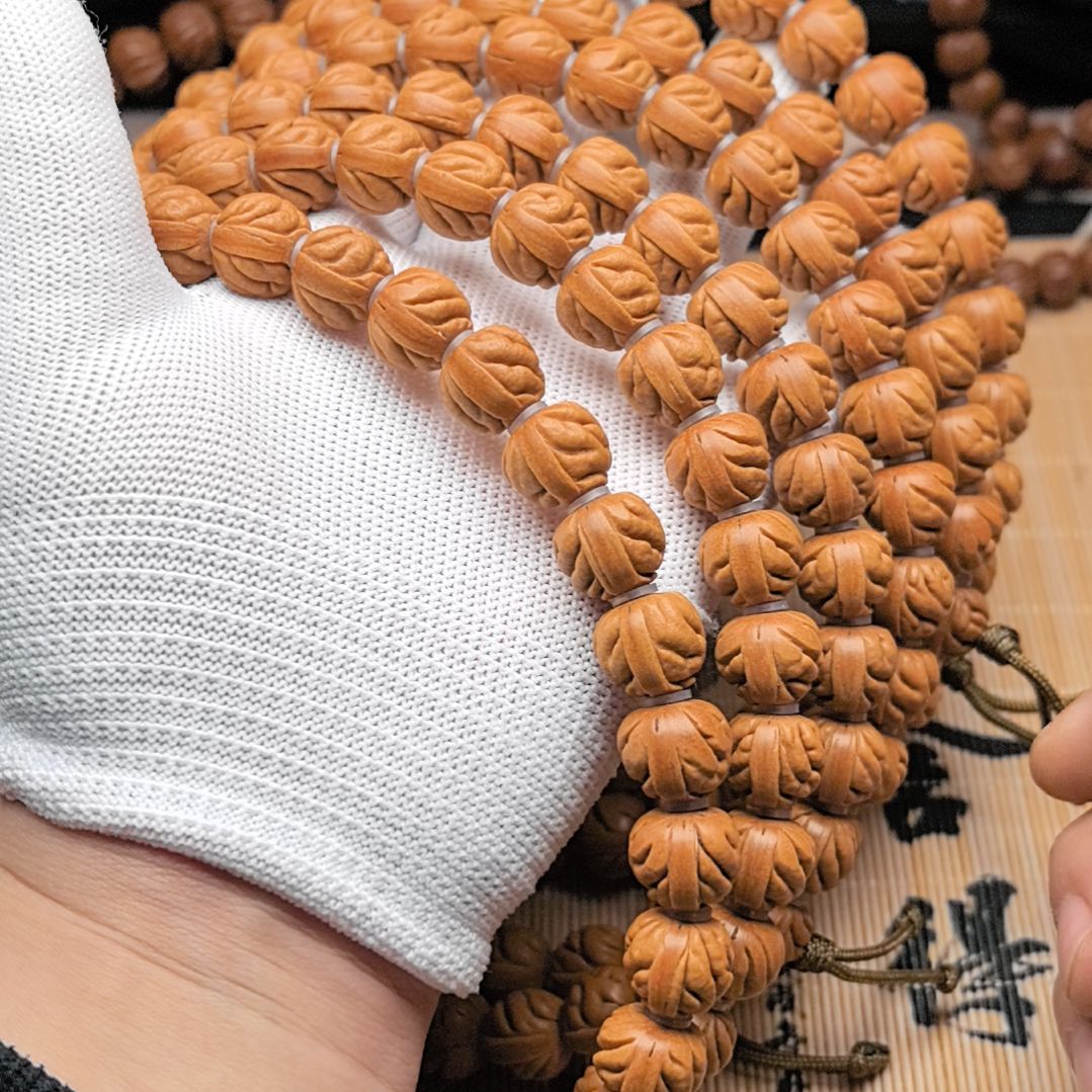 桃核吊坠肉纹大肠伏魔圈