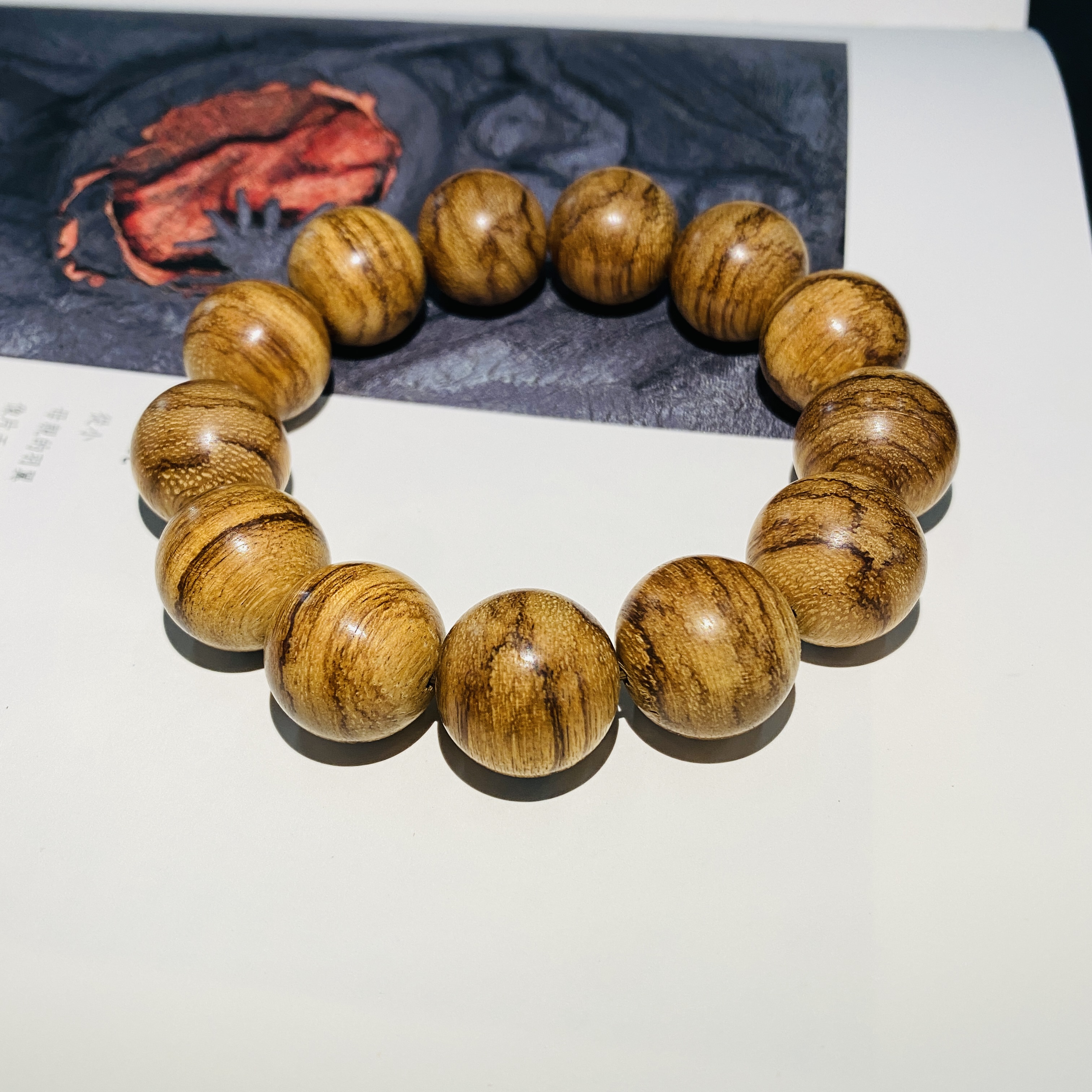 【新人福利】老料沉香手串LMNL18L6Q55-1.8单串