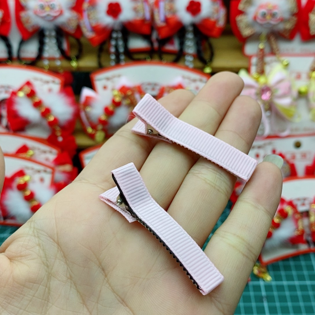 5厘米半包双叉夹 粉色100个