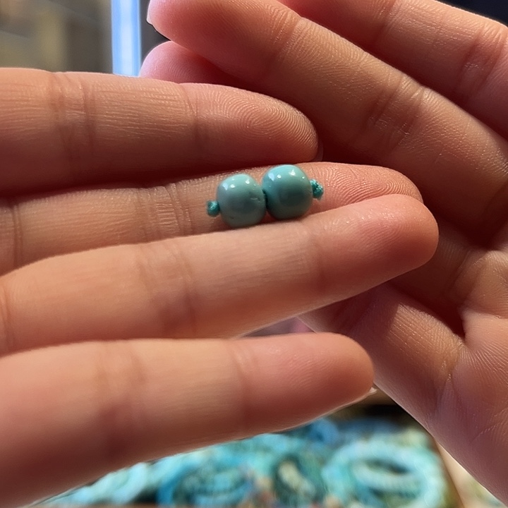 那***海绿松石未镶嵌天然原绿松石配饰