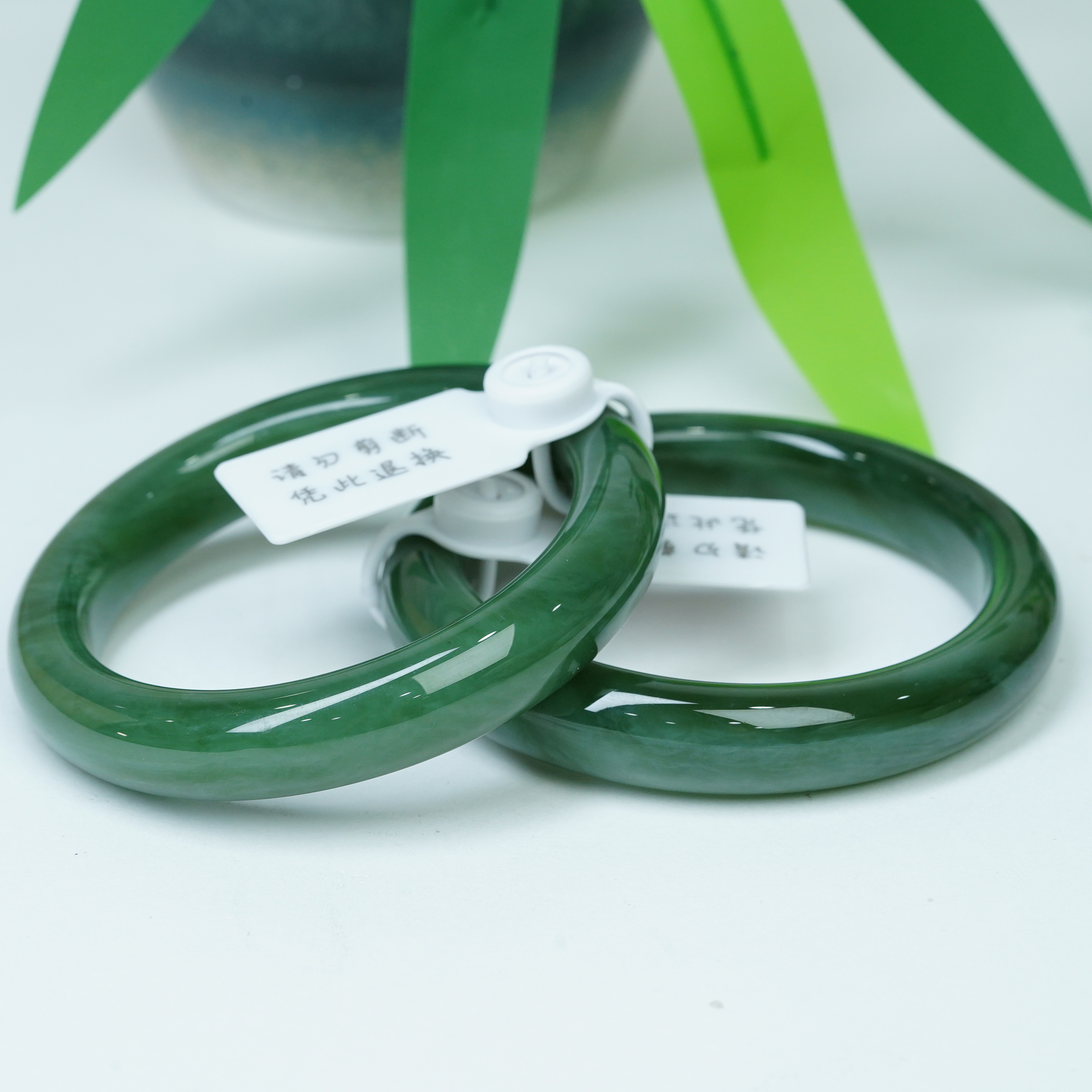 【小北好物】和田玉手镯 QH54X115【多样性发一件】圈口54-60