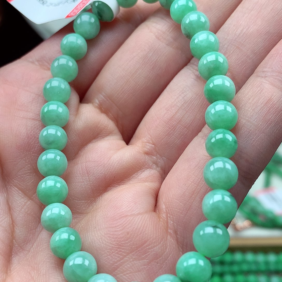 翡翠未镶嵌毛衣链翡翠