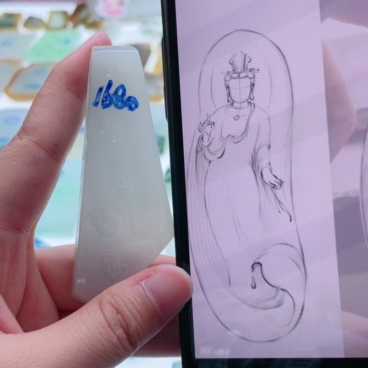 【闪购商品】定制翡翠未镶嵌天然翡翠包工