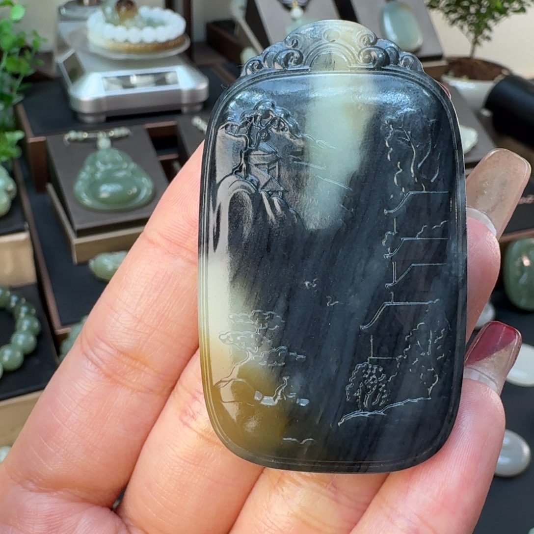 和田玉颈饰未镶嵌奋*