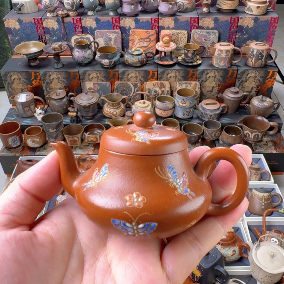 茶壶紫砂90ml原矿精工半手