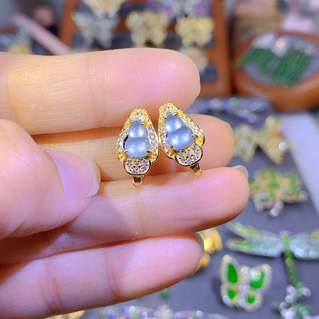 颈饰银S925镶嵌翡翠