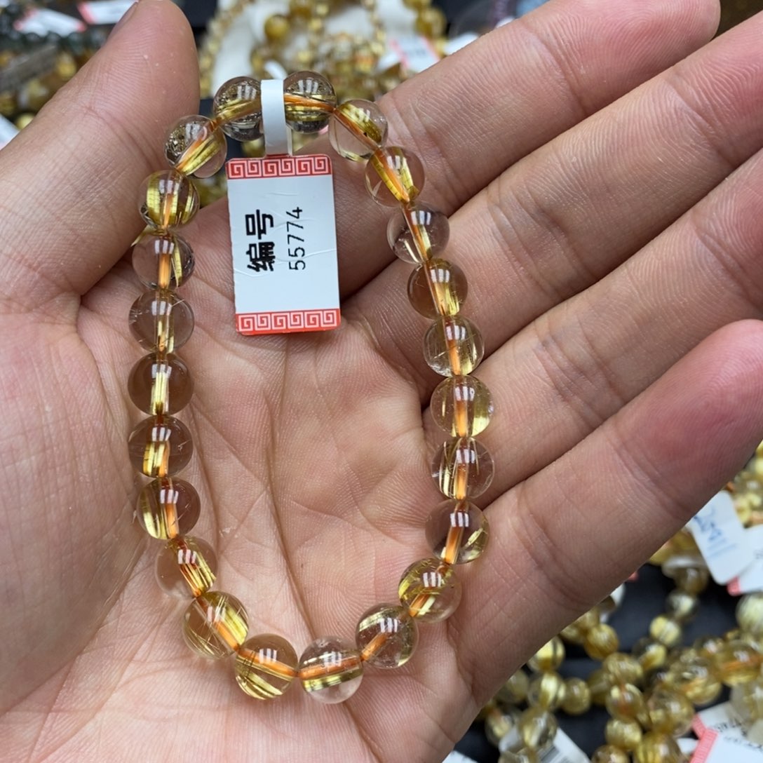 发晶手链未镶嵌如*"钛晶55774