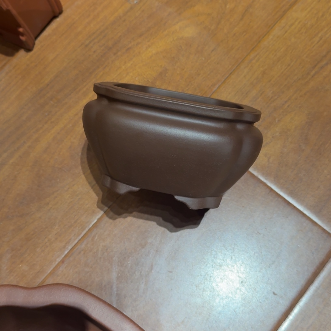 ご***！花盆紫砂原矿紫泥