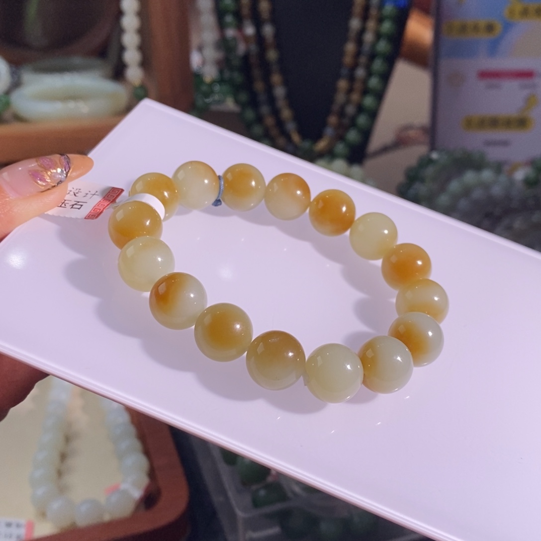 和田玉未镶嵌手链