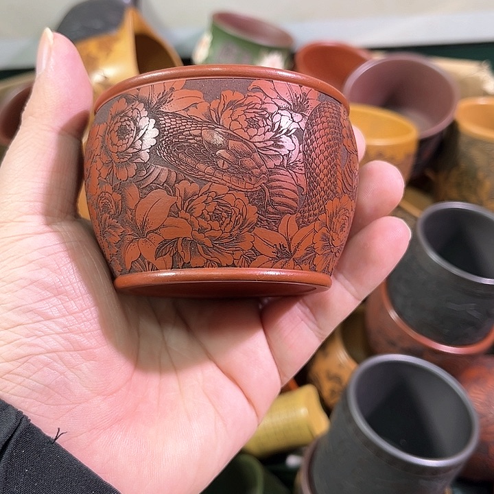 茶杯紫砂全手工紫砂主人杯