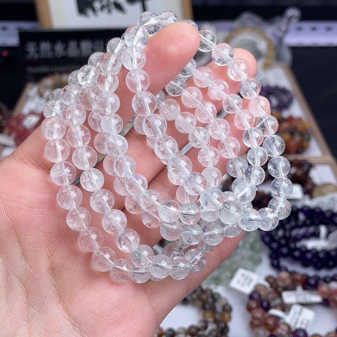 水晶手串未镶嵌天然