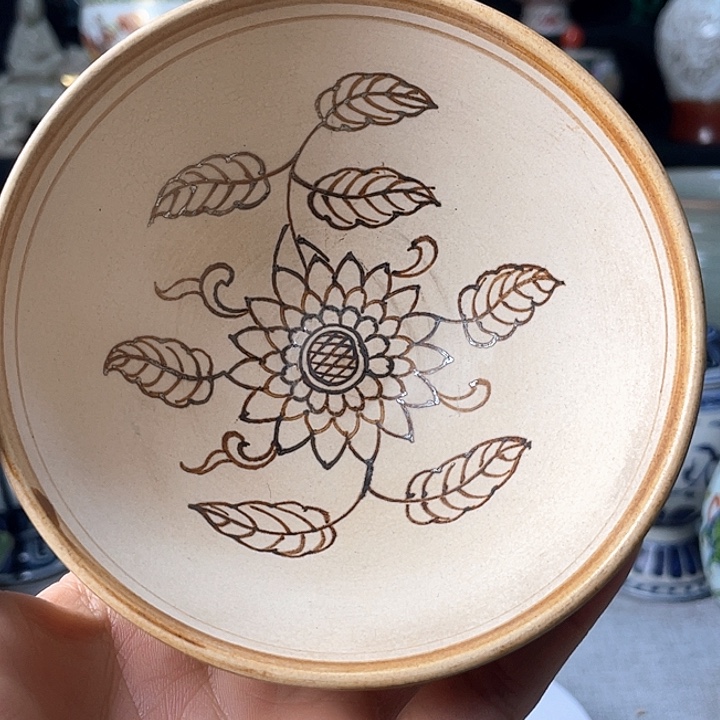 陶瓷瓷器冀州窑碗口11.5