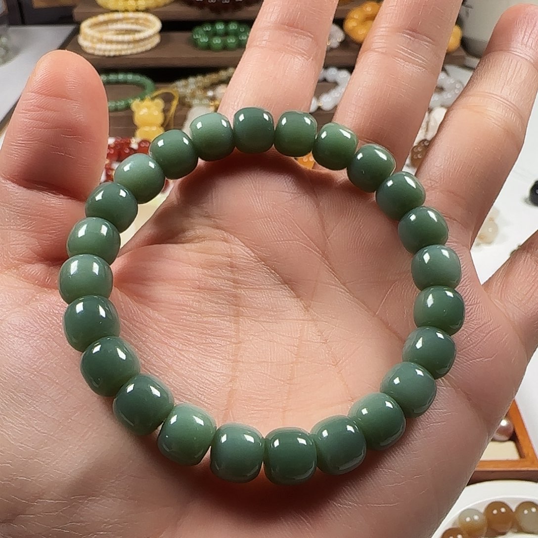 和田玉未镶嵌手链