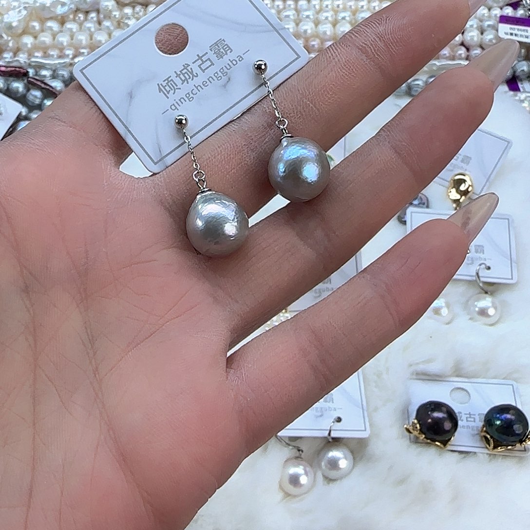 银S925镶嵌项链定制499淡水珍珠