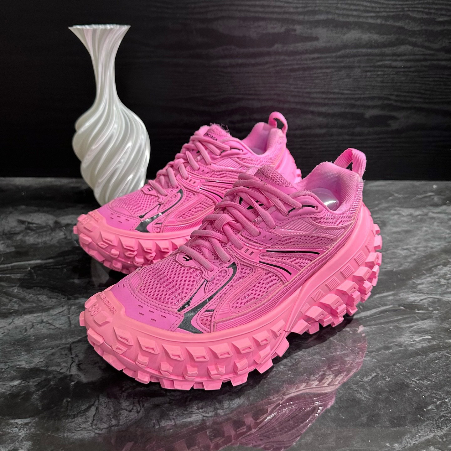 99新 Balenciaga/巴黎世家 1656/38码/粉色轮胎鞋休闲鞋