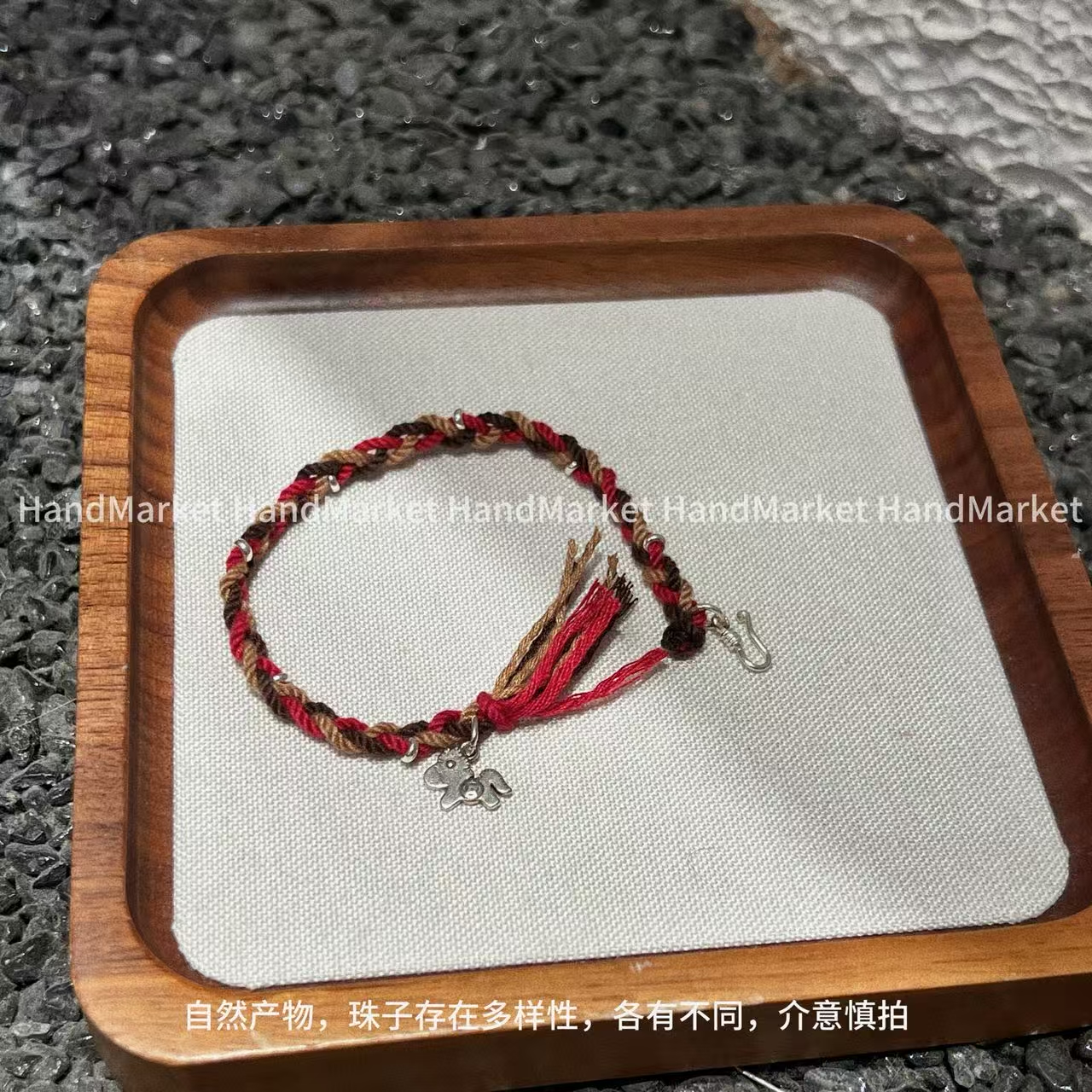 925银手链 【不一样的红绳小马】百搭甜美红色抽拉小众红绳手链