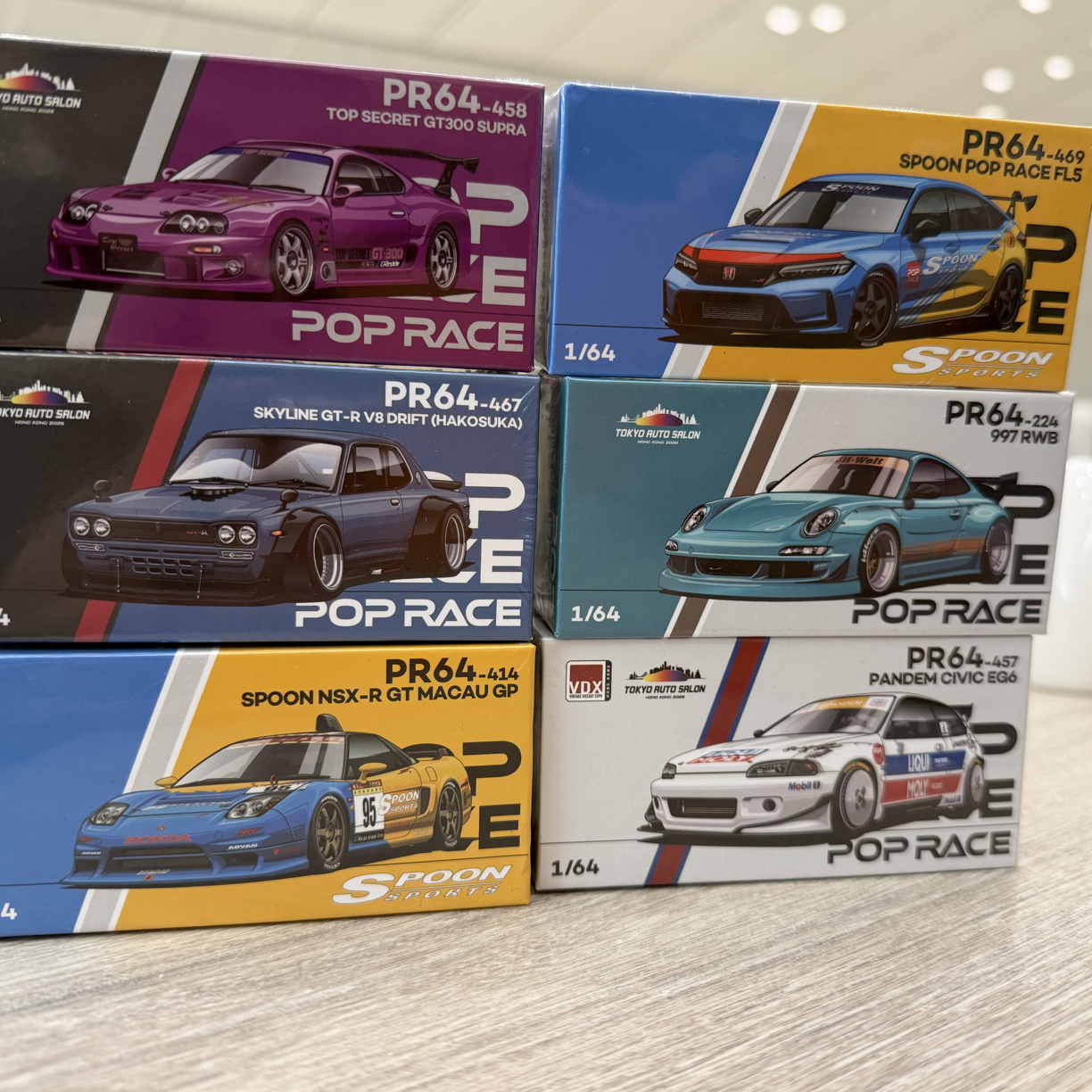 顺丰包邮］拓意1:64poprace东京改装展香港站展会限定代购合金车模